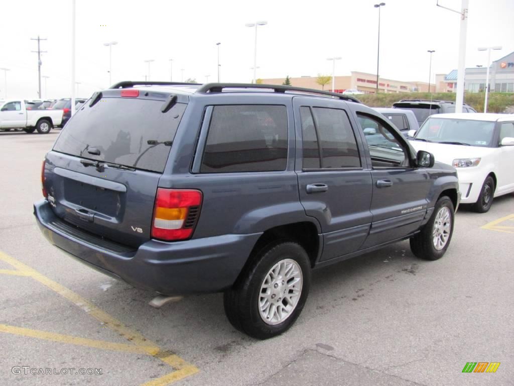 2002 Grand Cherokee Limited 4x4 - Steel Blue Pearlcoat / Taupe photo #6