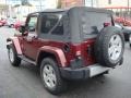 2008 Red Rock Crystal Pearl Jeep Wrangler Sahara 4x4  photo #3