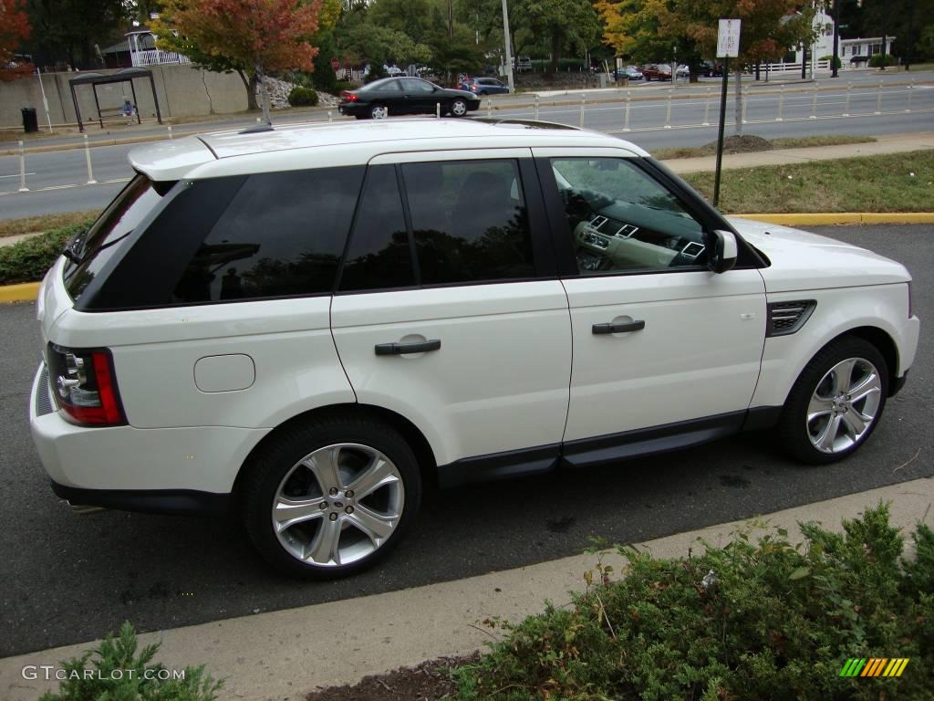 2010 Range Rover Sport Supercharged - Alaska White / Premium Ivory/Ebony Stitching photo #6