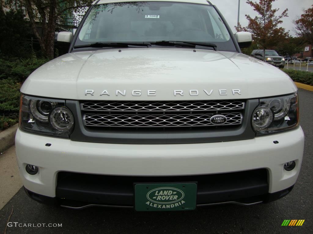 2010 Range Rover Sport Supercharged - Alaska White / Premium Ivory/Ebony Stitching photo #8