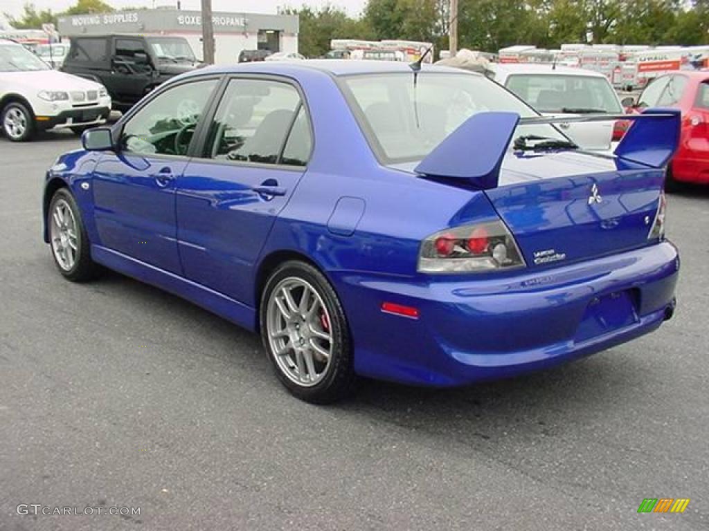 2006 Lancer Evolution IX - Electric Blue / Black Alcantara photo #4