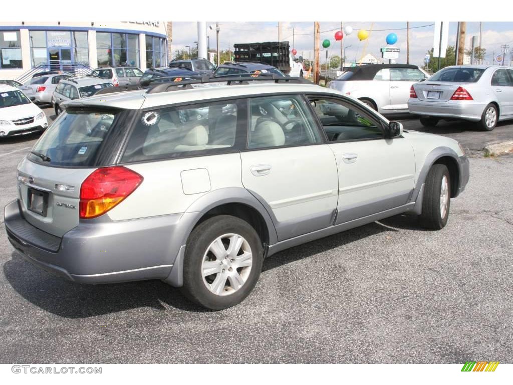 2005 Outback 2.5i Limited Wagon - Satin White Pearl / Taupe photo #5