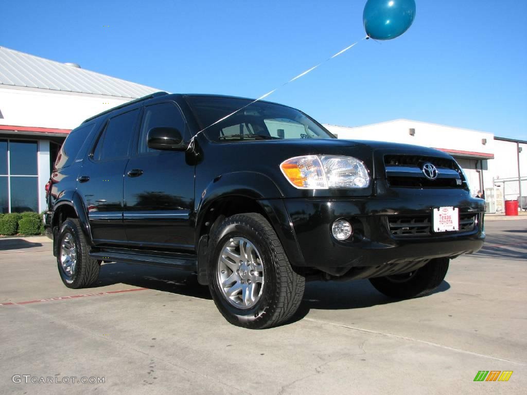 2006 Sequoia Limited 4WD - Black / Taupe photo #1