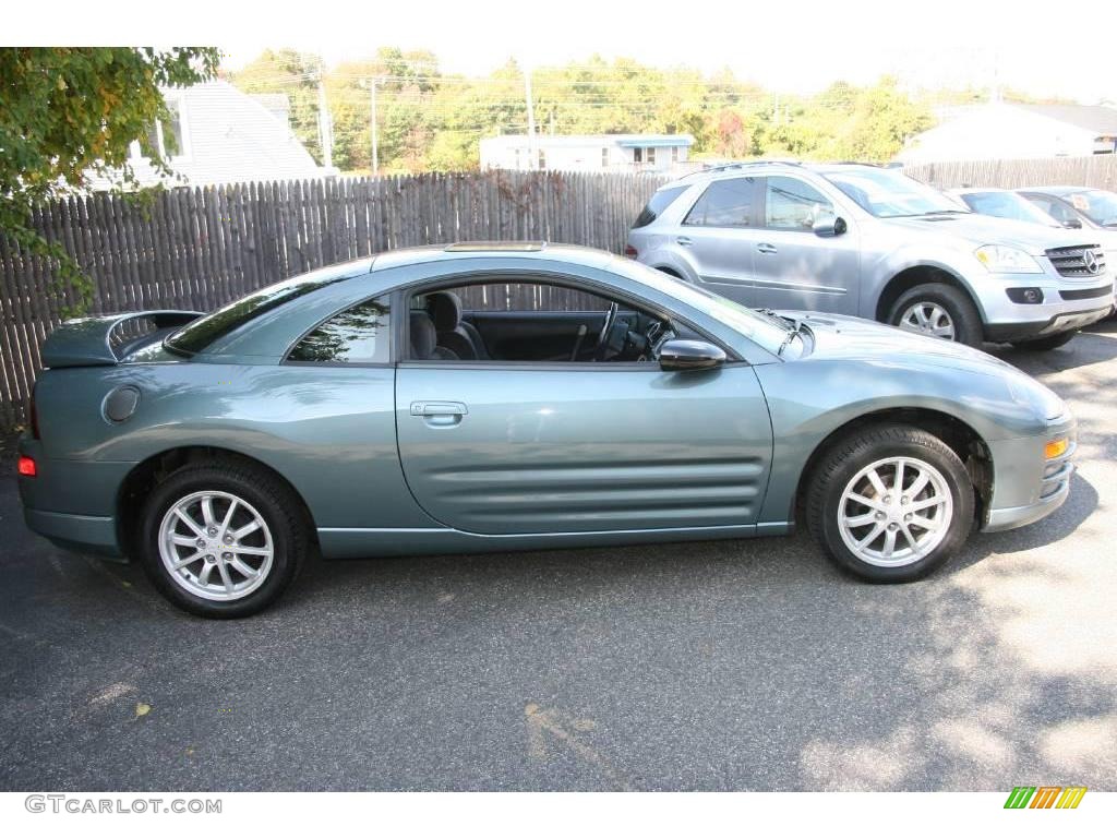 2001 Eclipse GS Coupe - Tampa Blue Pearl / Black photo #4