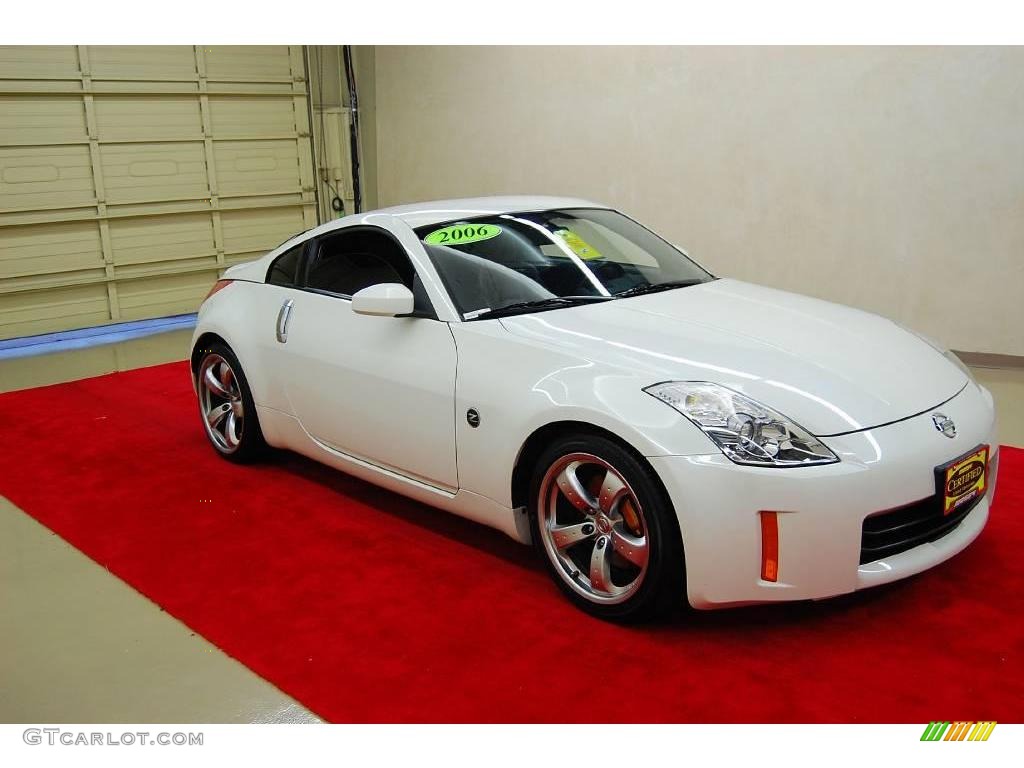 2006 350Z Grand Touring Coupe - Pikes Peak White Pearl / Charcoal Leather photo #1