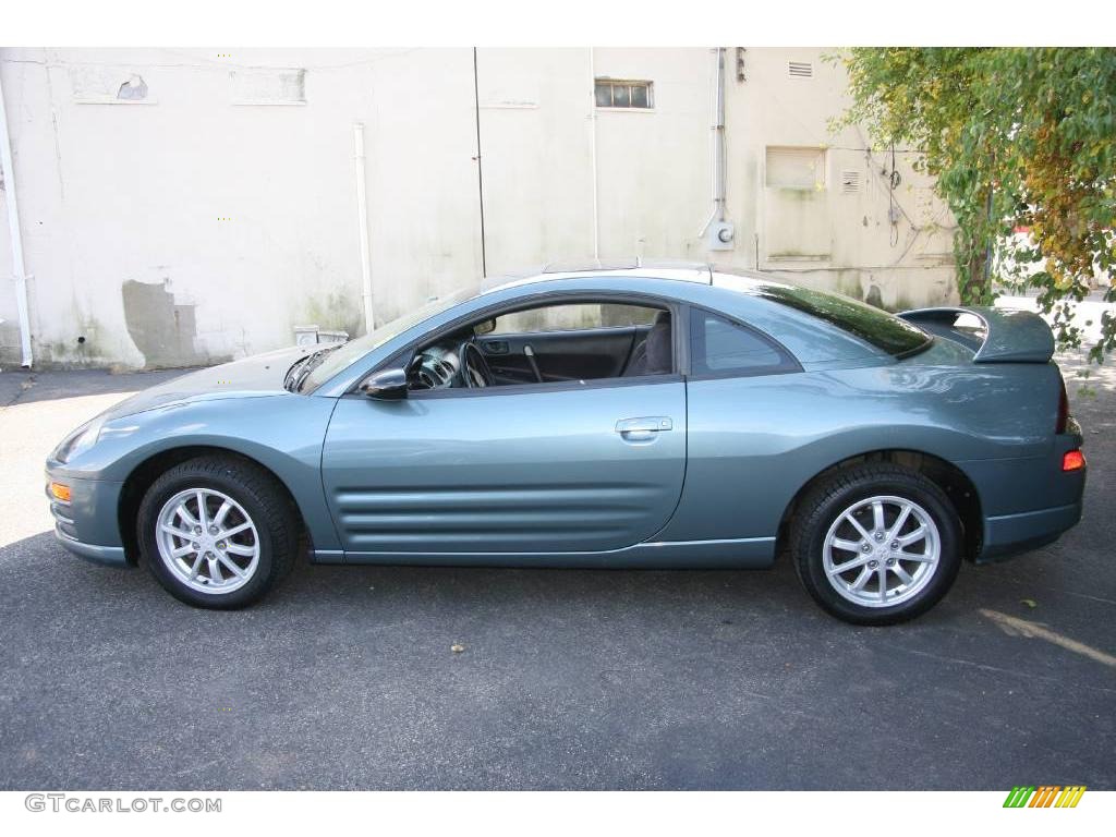 2001 Eclipse GS Coupe - Tampa Blue Pearl / Black photo #8