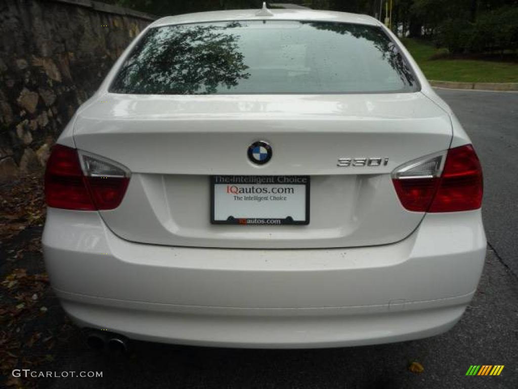 2006 3 Series 330i Sedan - Alpine White / Black photo #6