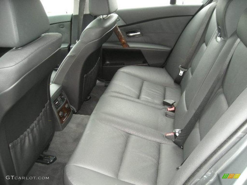 2007 5 Series 525i Sedan - Titanium Grey Metallic / Black photo #7