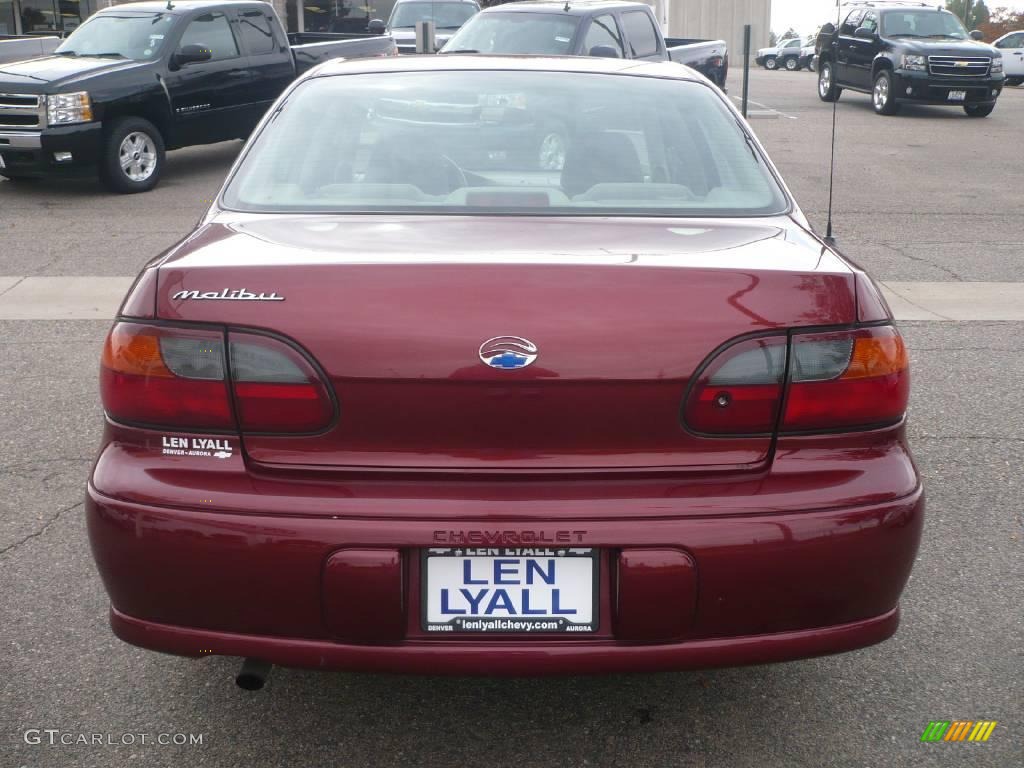 2003 Malibu Sedan - Redfire Metallic / Neutral Beige photo #5
