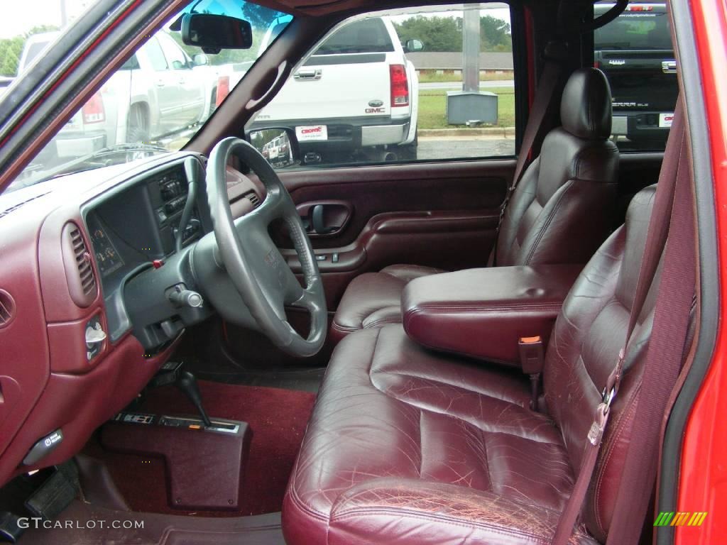 1996 Sierra 3500 SLE Crew Cab 4x4 Dually - Victory Red / Red photo #12