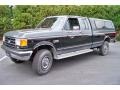 Black 1990 Ford F250 XLT Lariat Extended Cab 4x4