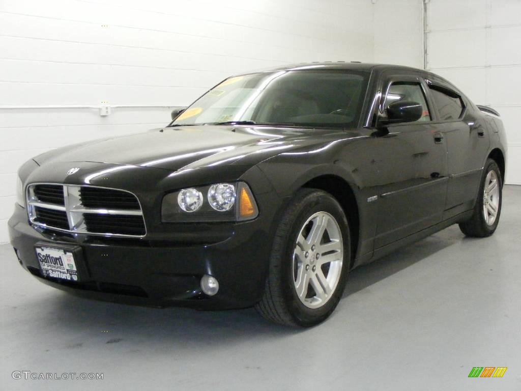 2007 Charger R/T - Brilliant Black Crystal Pearl / Dark Slate Gray/Light Slate Gray photo #1