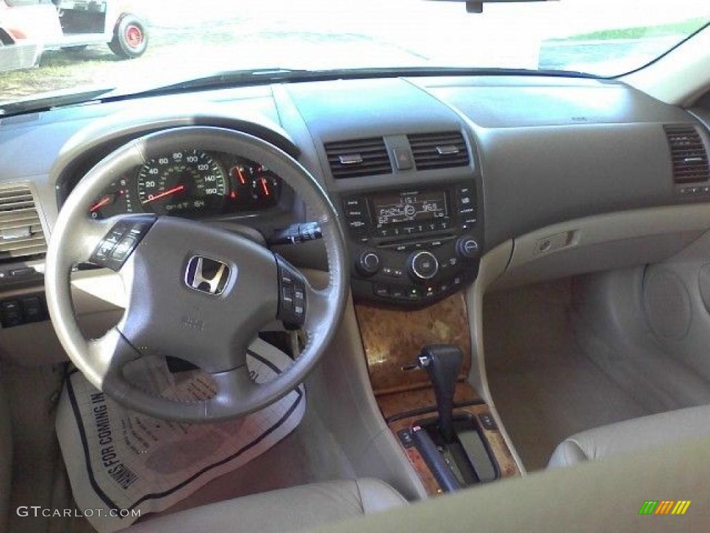 2003 Accord EX V6 Sedan - Desert Mist Metallic / Ivory photo #5