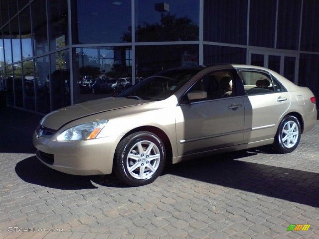 2003 Accord EX V6 Sedan - Desert Mist Metallic / Ivory photo #19