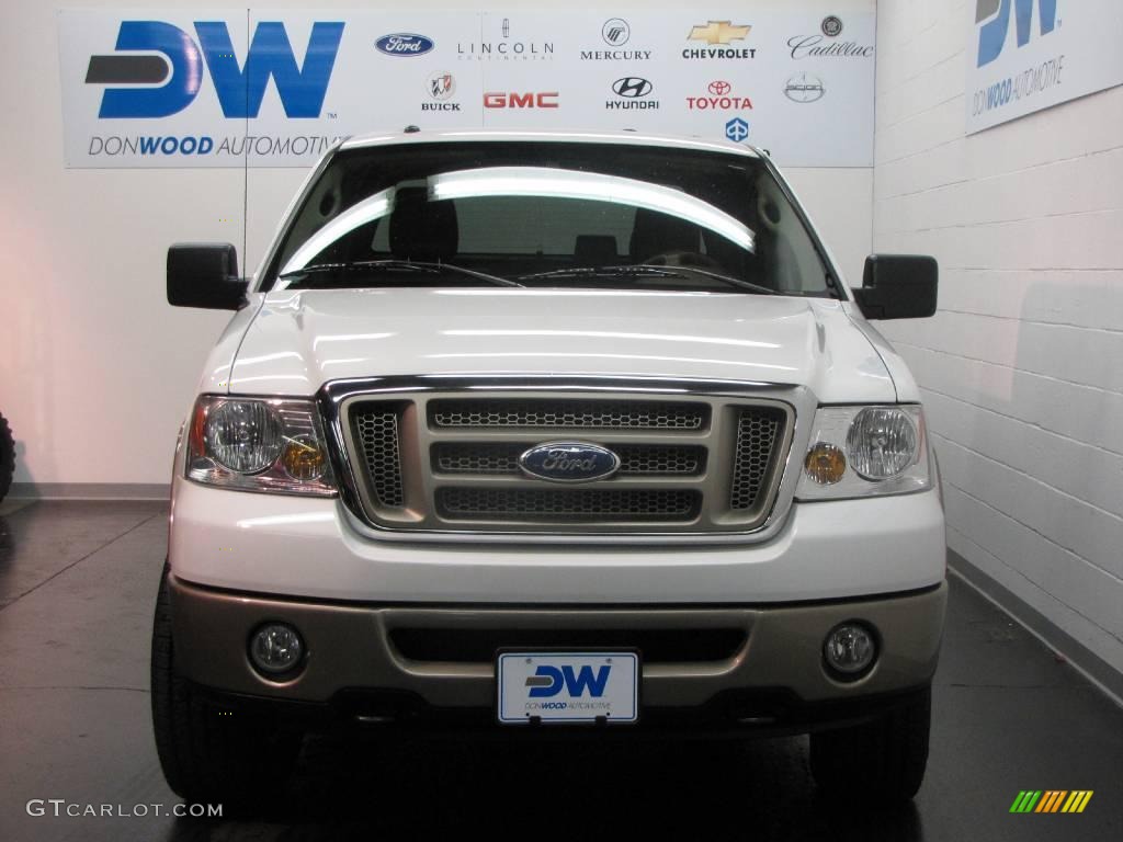 2006 F150 King Ranch SuperCrew 4x4 - Oxford White / Castano Brown Leather photo #8