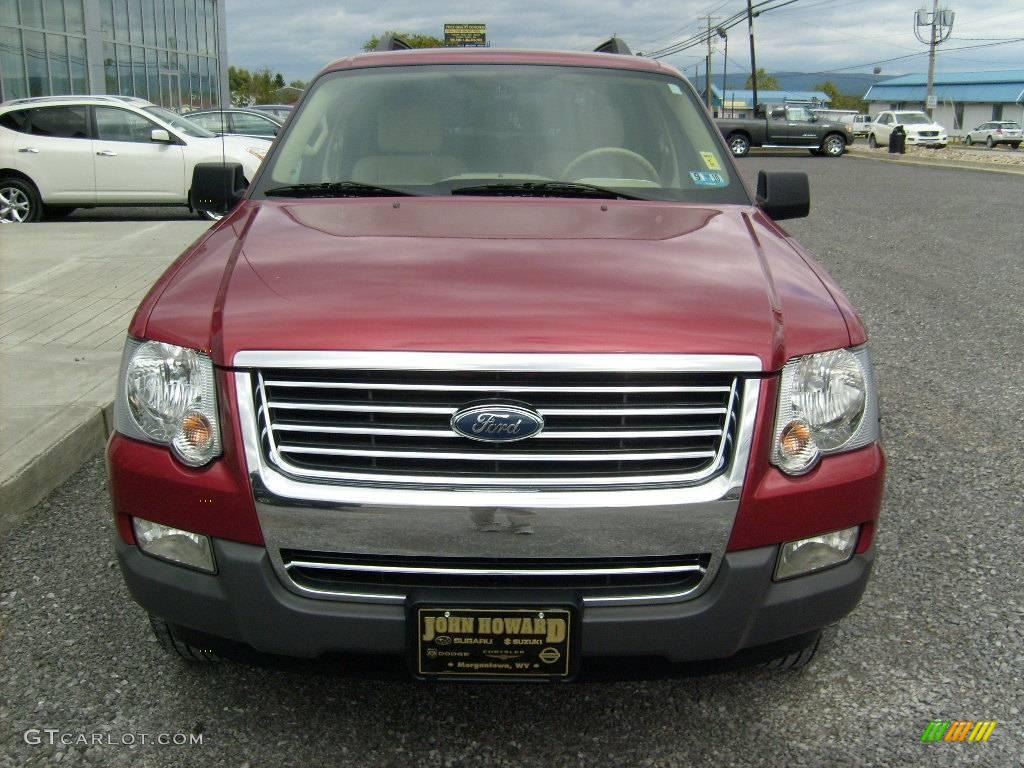 2006 Explorer XLT 4x4 - Redfire Metallic / Camel photo #8