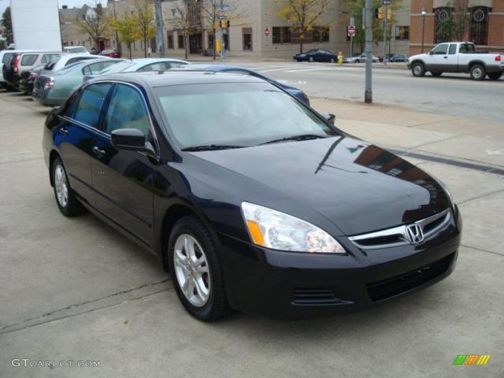 2006 Accord EX Sedan - Nighthawk Black Pearl / Ivory photo #6