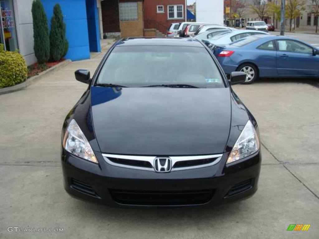 2006 Accord EX Sedan - Nighthawk Black Pearl / Ivory photo #7