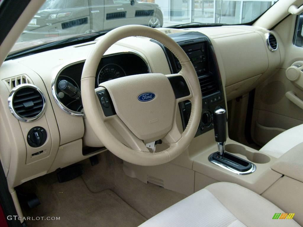 2006 Explorer XLT 4x4 - Redfire Metallic / Camel photo #11
