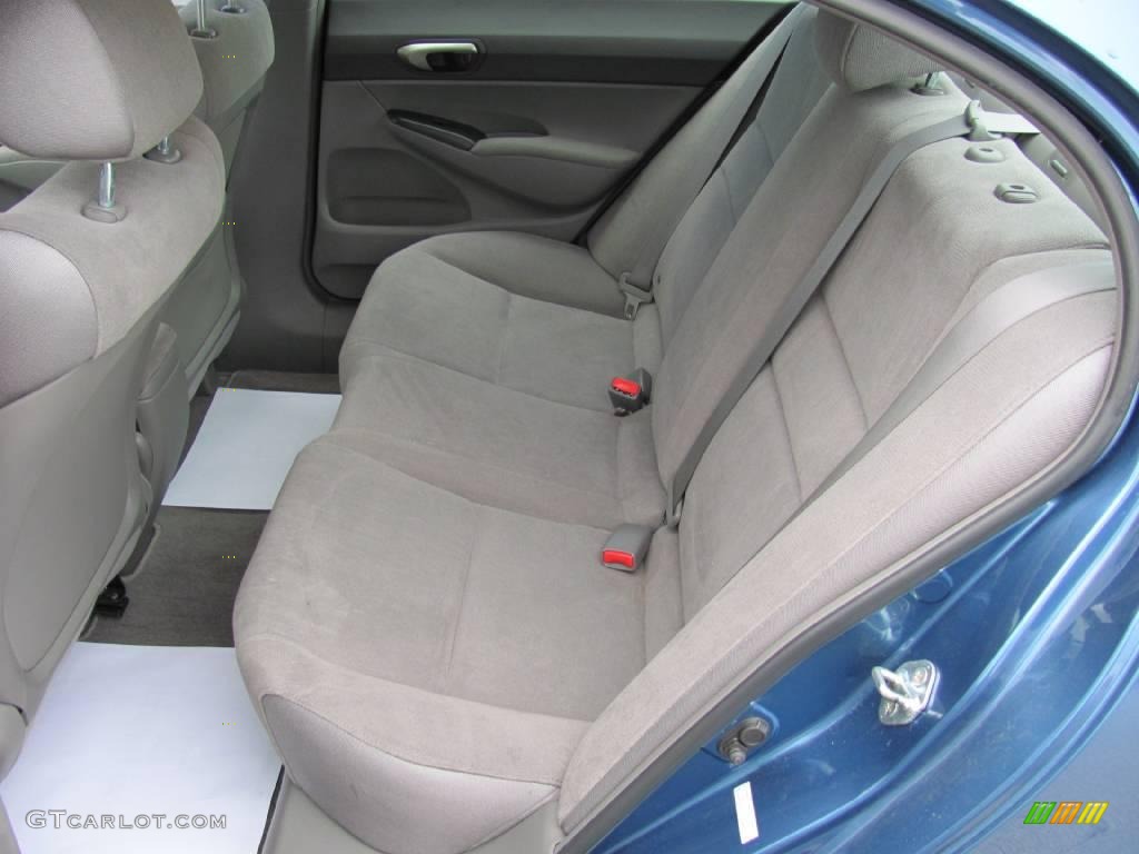 2007 Civic LX Sedan - Atomic Blue Metallic / Gray photo #11