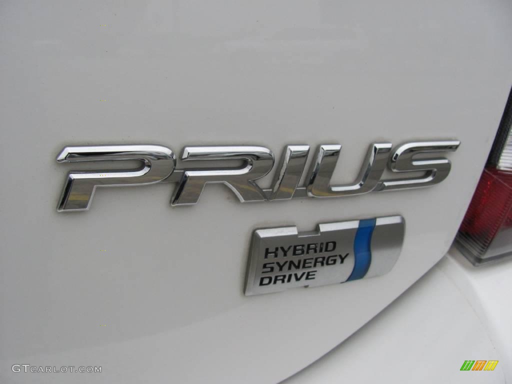 2005 Prius Hybrid - Super White / Gray/Burgundy photo #6