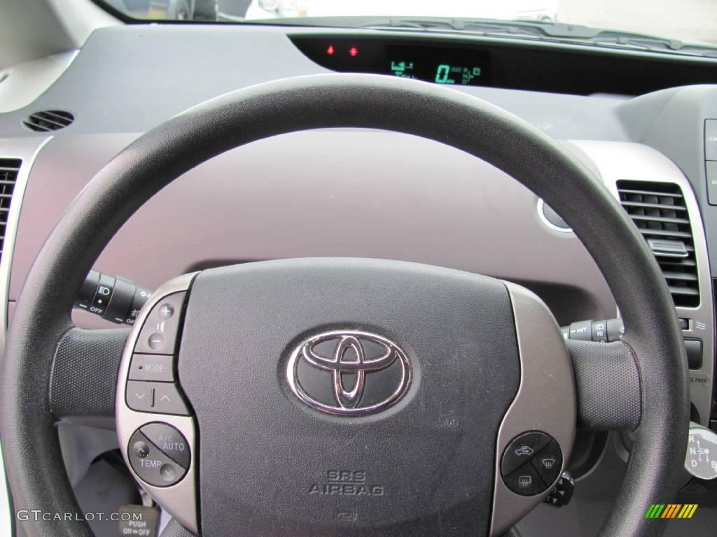 2005 Prius Hybrid - Super White / Gray/Burgundy photo #14