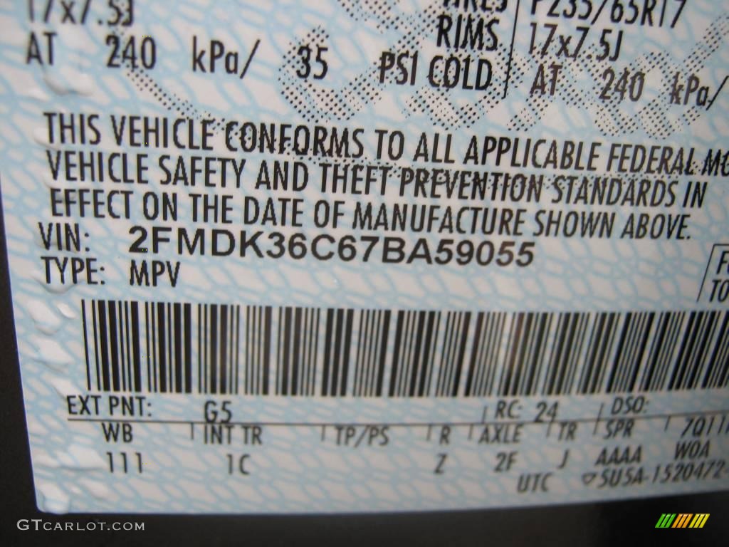 2007 Edge SE - Carbon Metallic / Camel photo #13