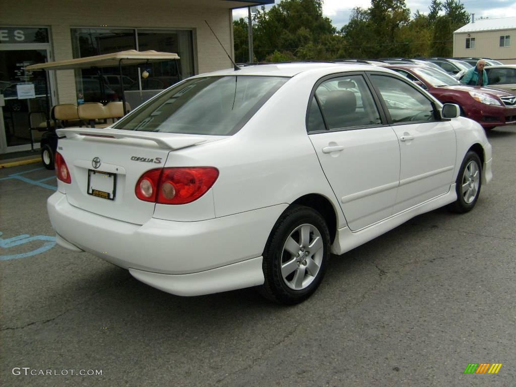 2006 Corolla S - Super White / Dark Charcoal photo #7