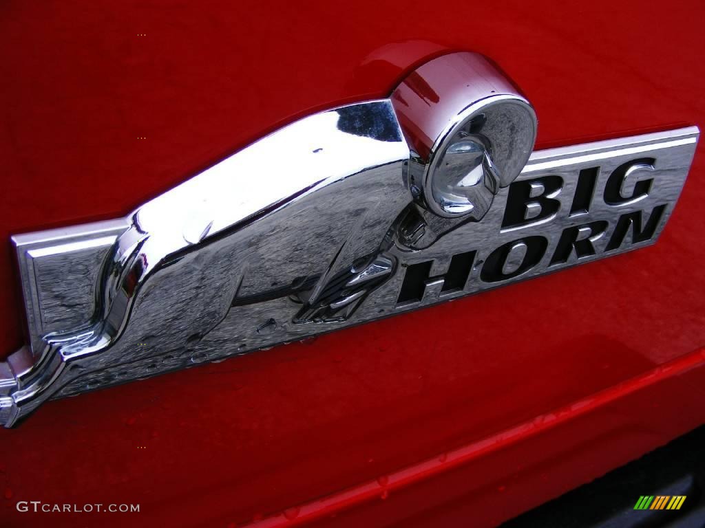 2008 Ram 1500 Big Horn Edition Quad Cab - Flame Red / Medium Slate Gray photo #10
