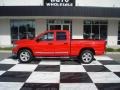 2008 Flame Red Dodge Ram 1500 Big Horn Edition Quad Cab  photo #1