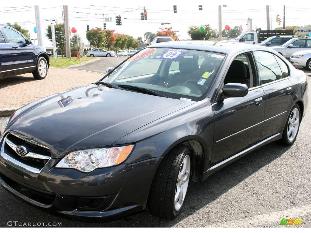 2009 Legacy 2.5i Sedan - Diamond Gray Metallic / Off Black photo #1