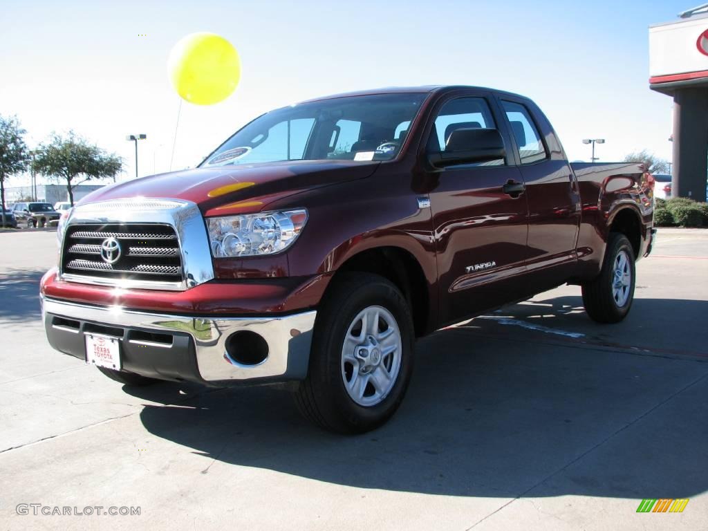 2008 Tundra SR5 Double Cab - Salsa Red Pearl / Graphite Gray photo #3