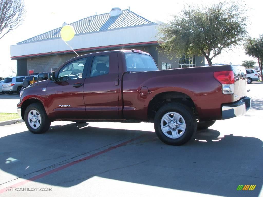 2008 Tundra SR5 Double Cab - Salsa Red Pearl / Graphite Gray photo #4