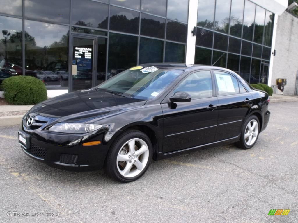 2007 MAZDA6 i Sport Sedan - Onyx Black / Black photo #3