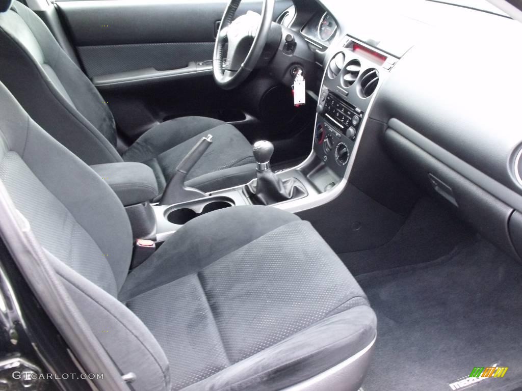 2007 MAZDA6 i Sport Sedan - Onyx Black / Black photo #9