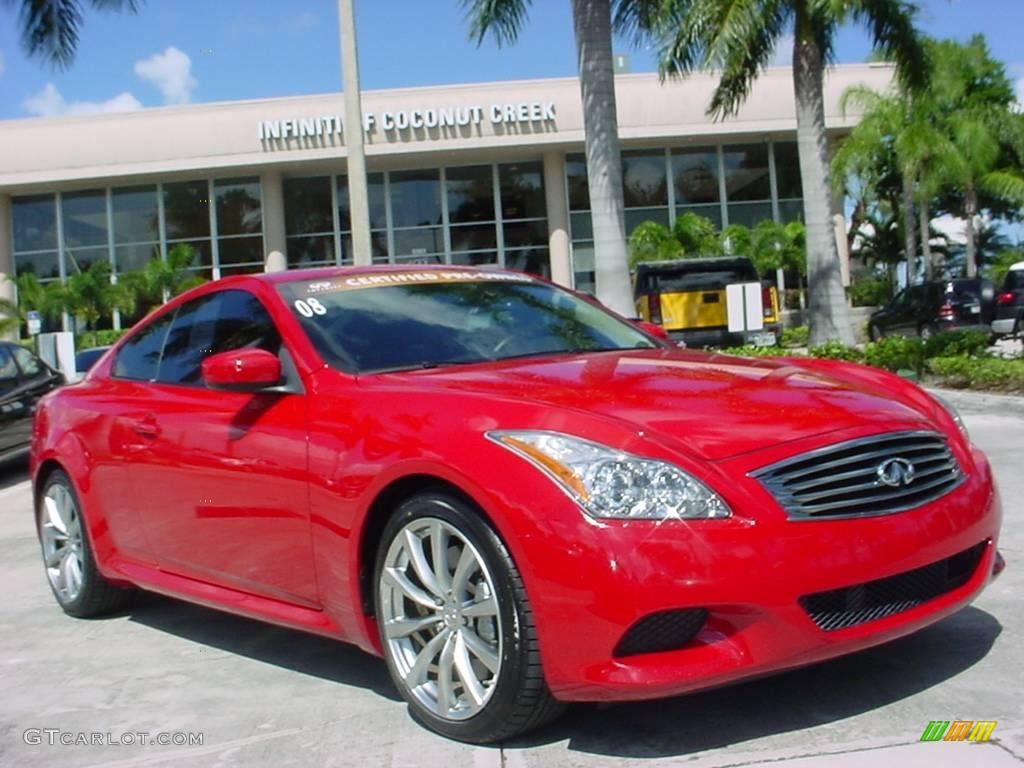 2008 Vibrant Red Infiniti G 37 S Sport Coupe 19747075