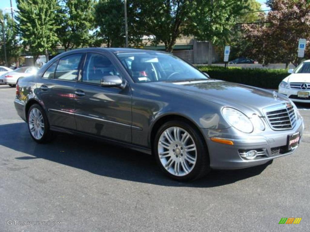 2008 E 350 4Matic Sedan - Flint Grey Metallic / Black photo #3