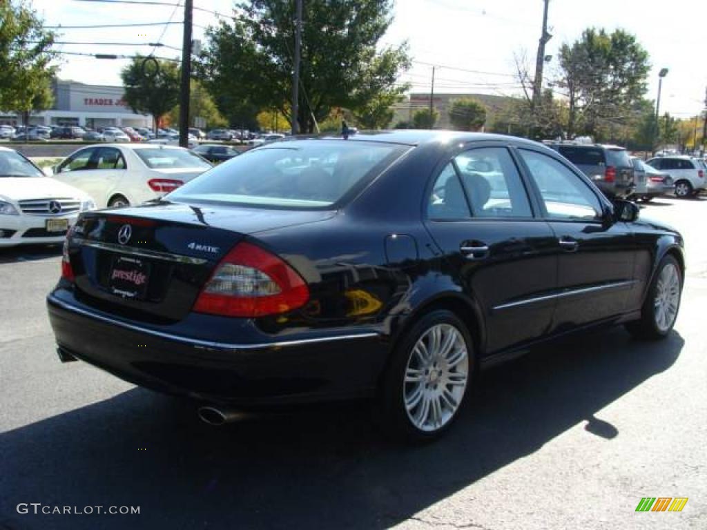 2008 E 350 4Matic Sedan - Capri Blue Metallic / Cashmere photo #4