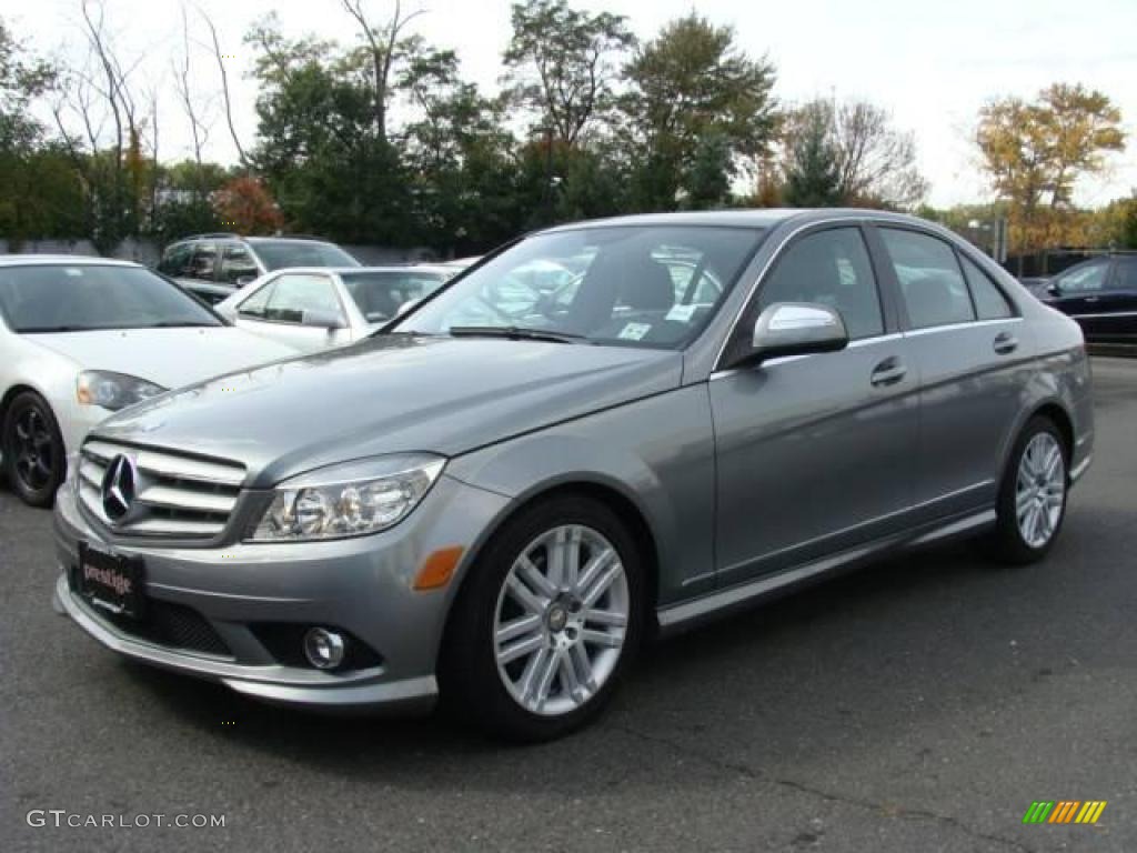 2009 C 300 4Matic Sport - Palladium Silver Metallic / Black photo #1