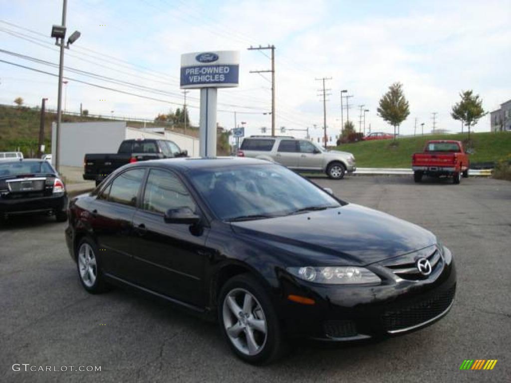 2008 MAZDA6 i Touring Sedan - Onyx Black / Black photo #1