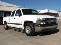 2002 Summit White Chevrolet Silverado 1500 LS Extended Cab  photo #1