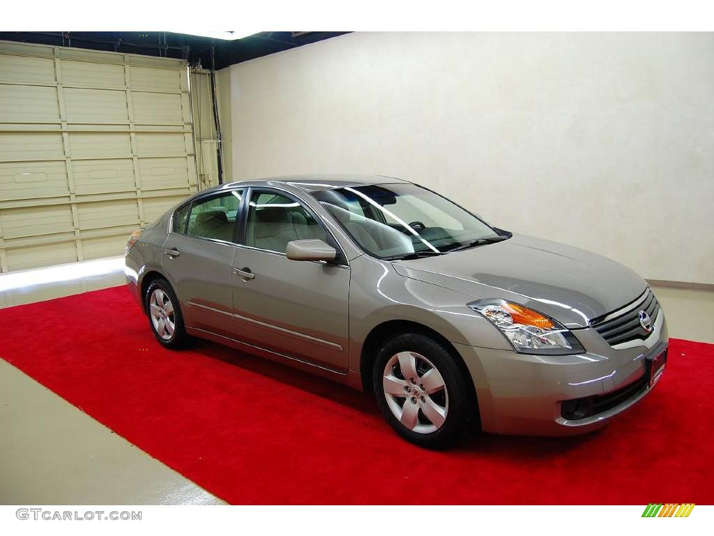 2007 Altima 2.5 S - Pebble Beach Metallic / Blond photo #1