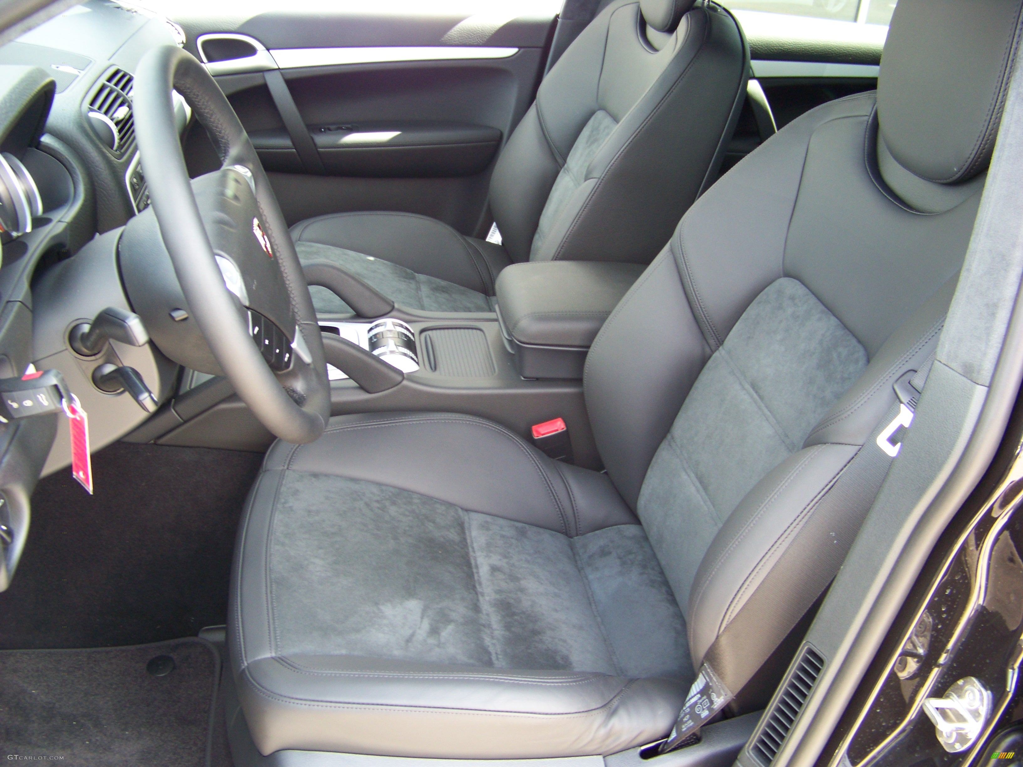 Black w/ Alcantara Seat Inlay Interior 2008 Porsche Cayenne GTS Photo #198346