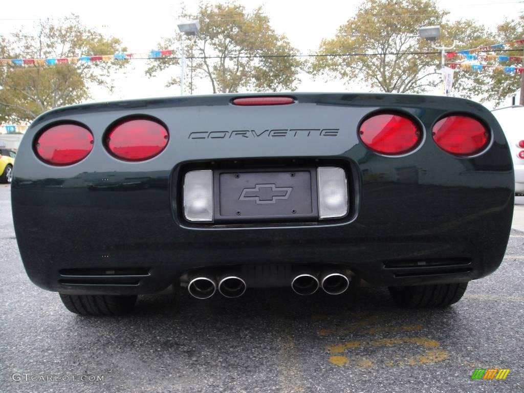 2000 Corvette Convertible - Dark Bowling Green Metallic / Light Oak photo #6