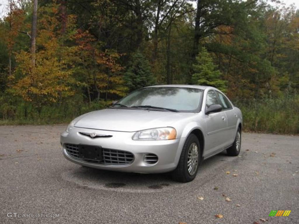 2002 Sebring LX Sedan - Brilliant Silver Metallic / Dark Slate Gray photo #1