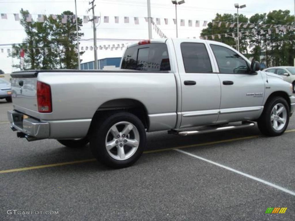 2006 Ram 1500 SLT Quad Cab - Bright Silver Metallic / Medium Slate Gray photo #6