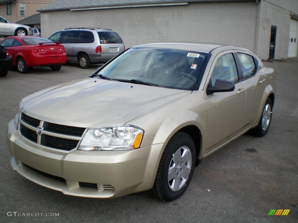 2010 Avenger SXT - White Gold / Dark Khaki/Light Graystone photo #1