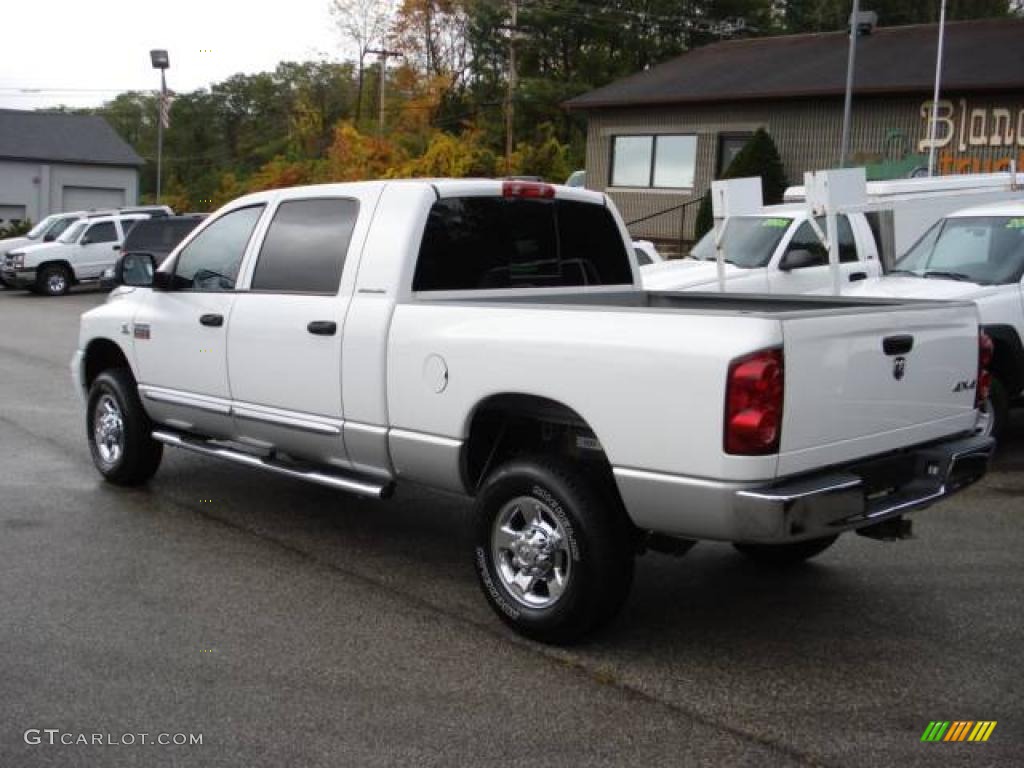 2007 Ram 3500 Laramie Mega Cab 4x4 - Bright White / Medium Slate Gray photo #6