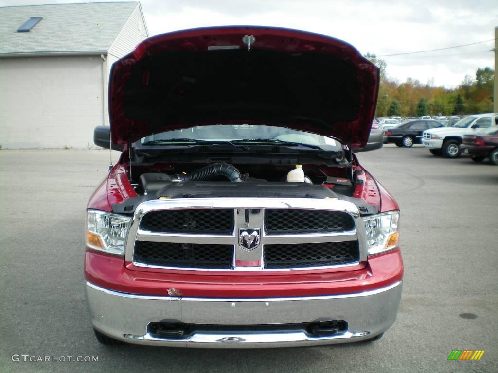 2010 Ram 1500 SLT Quad Cab 4x4 - Inferno Red Crystal Pearl / Dark Slate/Medium Graystone photo #14