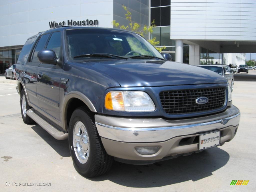 2001 Expedition Eddie Bauer - Medium Wedgewood Blue Metallic / Medium Parchment photo #1